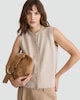 image 2 of F&F Knitted Button Up Waistcoat with Wool in Neutral