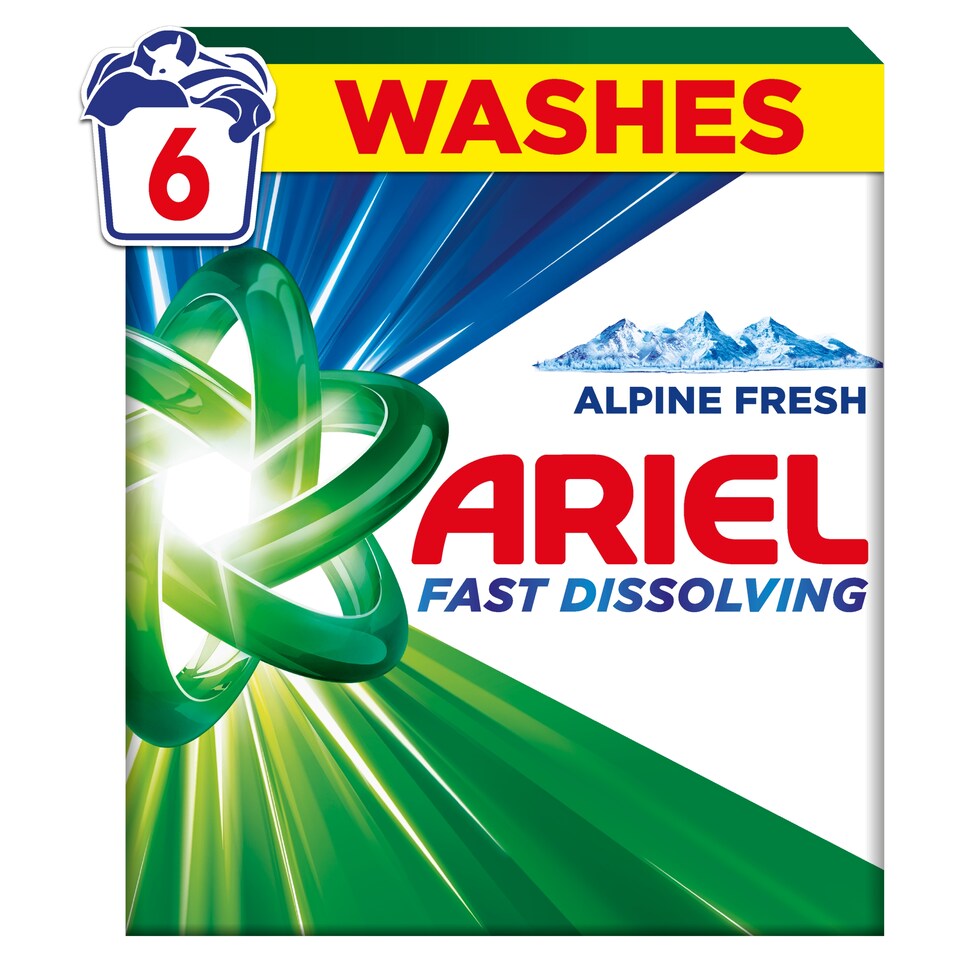 obrázok 1 z Ariel Alpine Fresh Prášok Na Pranie, 330 g, 6 Praní