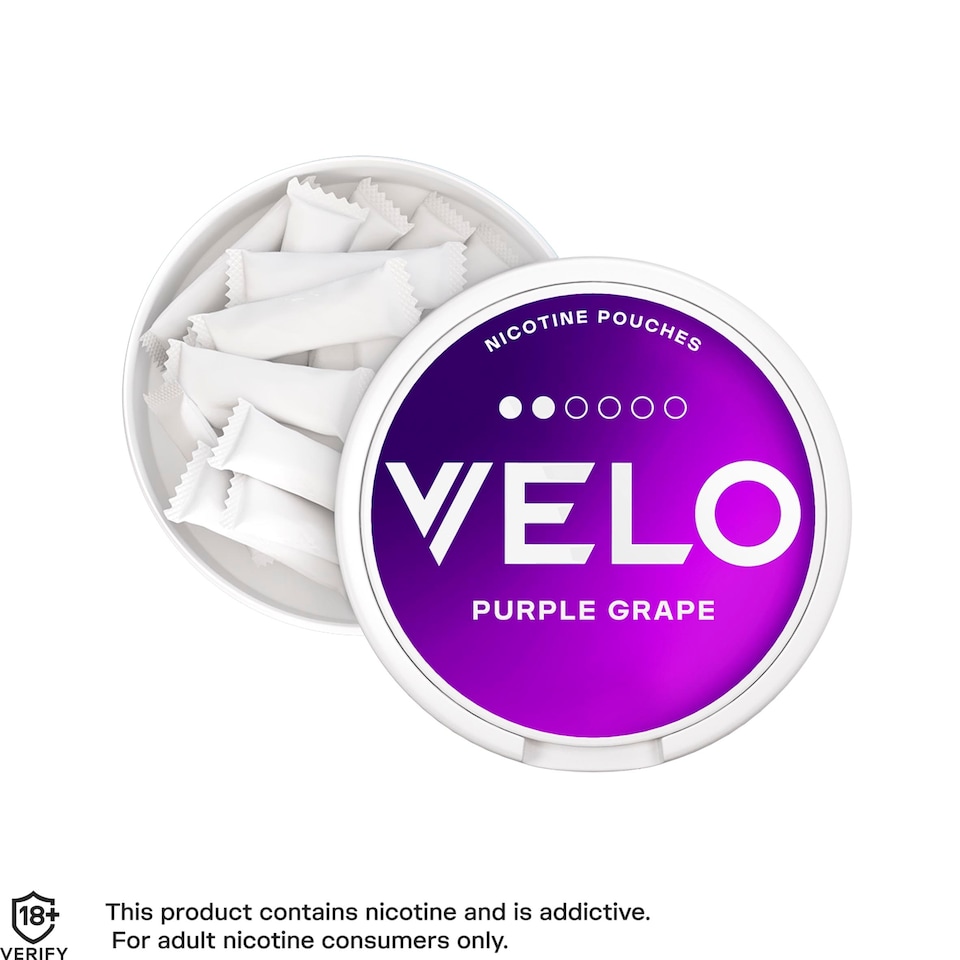 image 1 of Velo Purple Grape 6mg Nicotine Pouches 15 Pack 6.3g