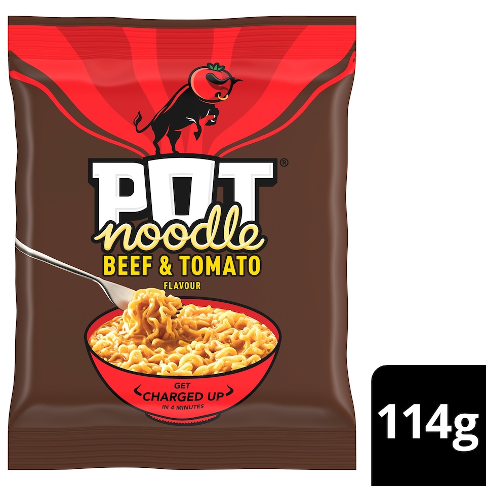 image 1 of Pot Noodle Beef and Tomato Instant Noodles 114g