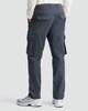 image 3 of F&F Cotton Rich Straight Leg Cargo Trousers in Grey