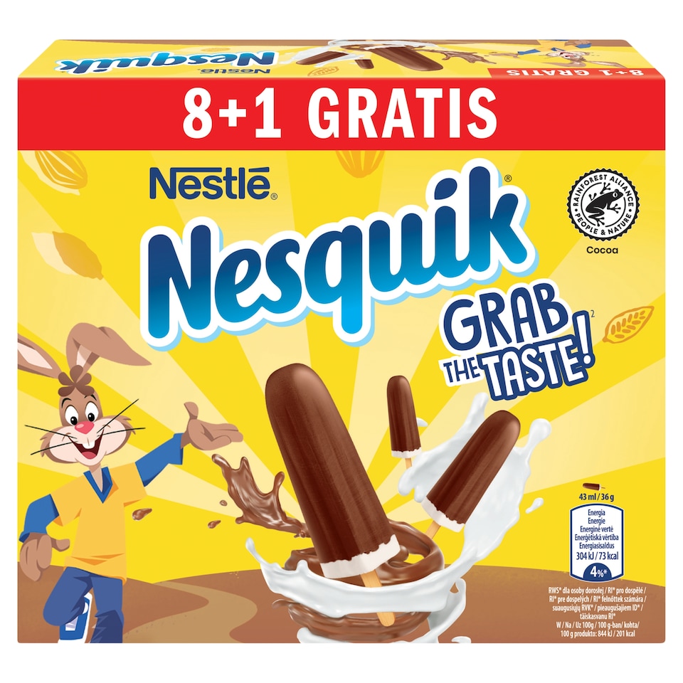 Nestlé Nesquik Vanilla Ice Cream 9 x 43 ml (387 ml)