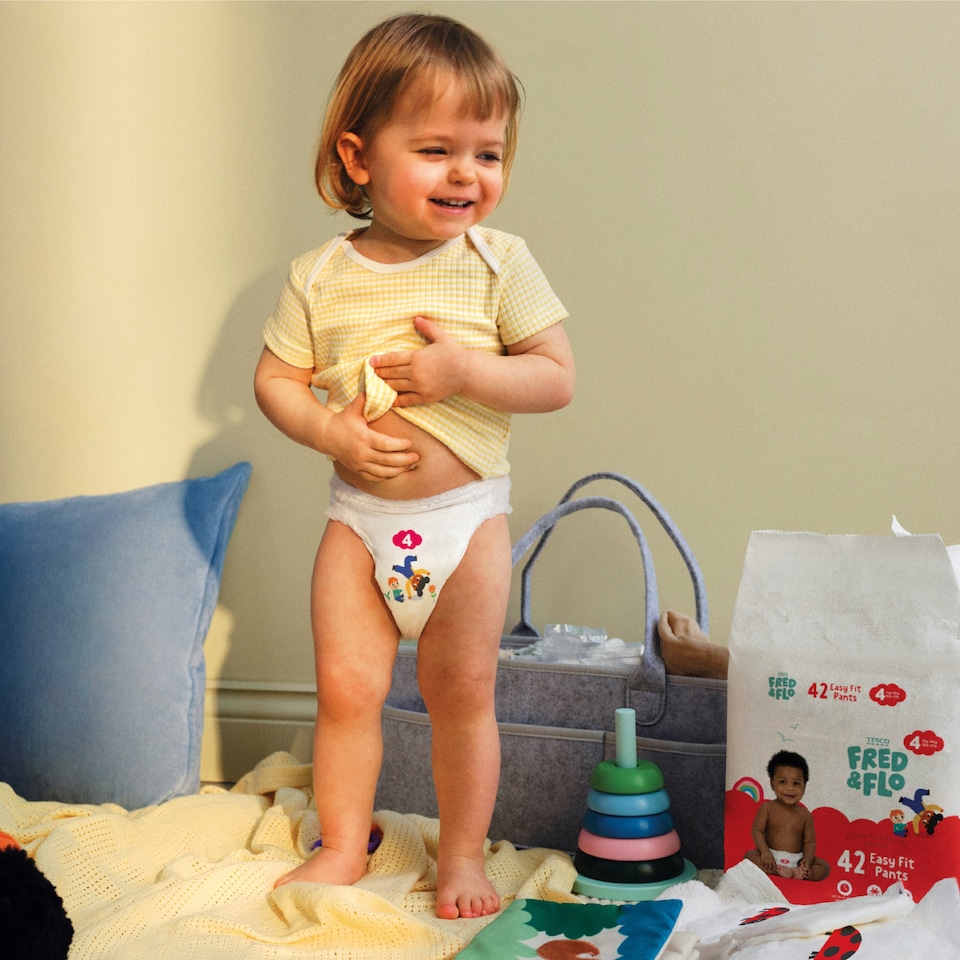 image 1 of Fred & Flo Easy Fit Size 3 Nappy Pants 44 Pack