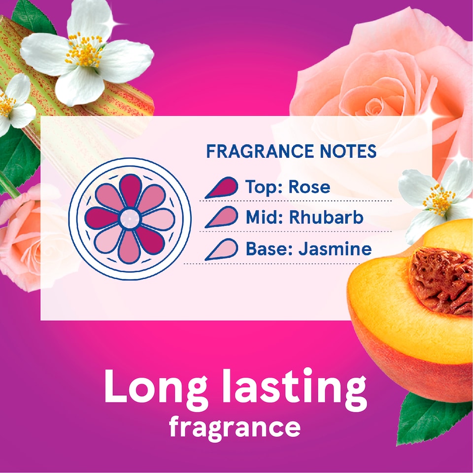 image 1 of Tesco Floral Crush Fabric Conditioner - Rose Blossom & Rhubarb 700ml