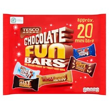 Tesco Chocolate Fun Bars 388G