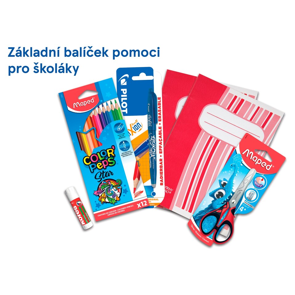 Základní balíček pomoci pro školáky