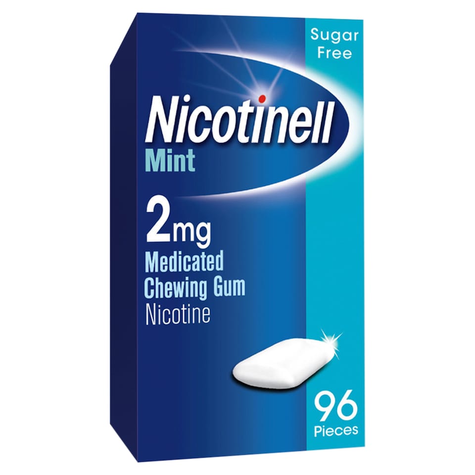 Nicotinell Stop Smoking Aid 2mg Medicated Chewing Gum - Mint 96s