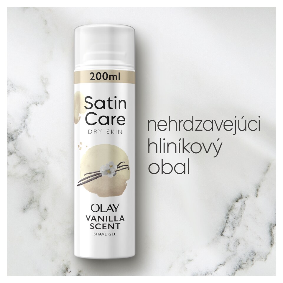 obrázok 1 z Dámsky gél na holenie Gillette Satin Care, Vanilla Scent with Olay, 200 ml