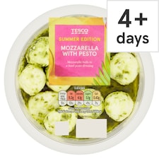 Tesco Mozzarella With Pesto 125G