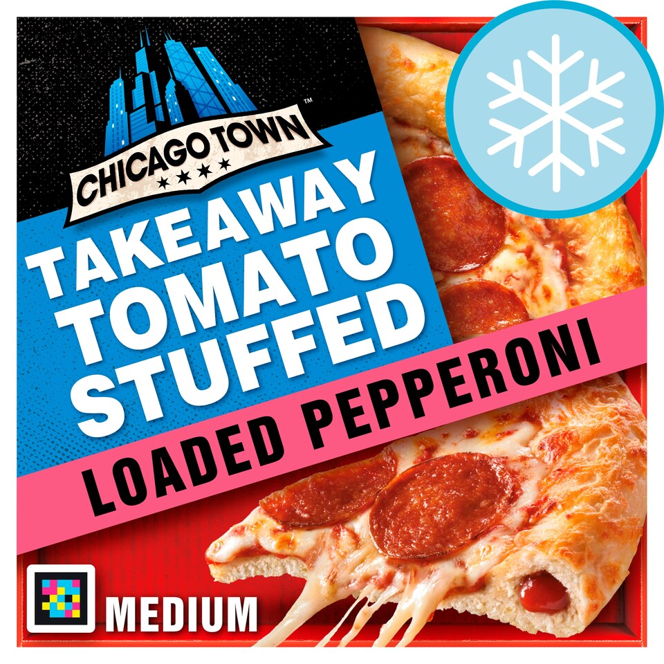 image 1 of Chicago Town Medium Takeaway Pepperoni Pizza 490G