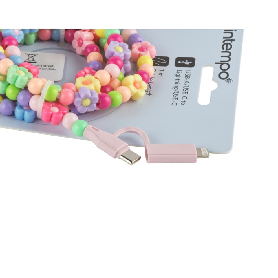 image 1 of Intempo Flower Travel 4 in 1 Charging Cable