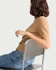 image 2 of F&F Knitted Short Sleeved Top in Camel