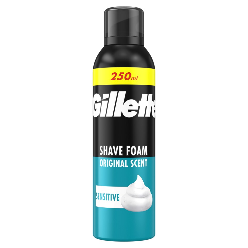 image 1 of Gillette Classic Sensitive Shave Foam, 250ml