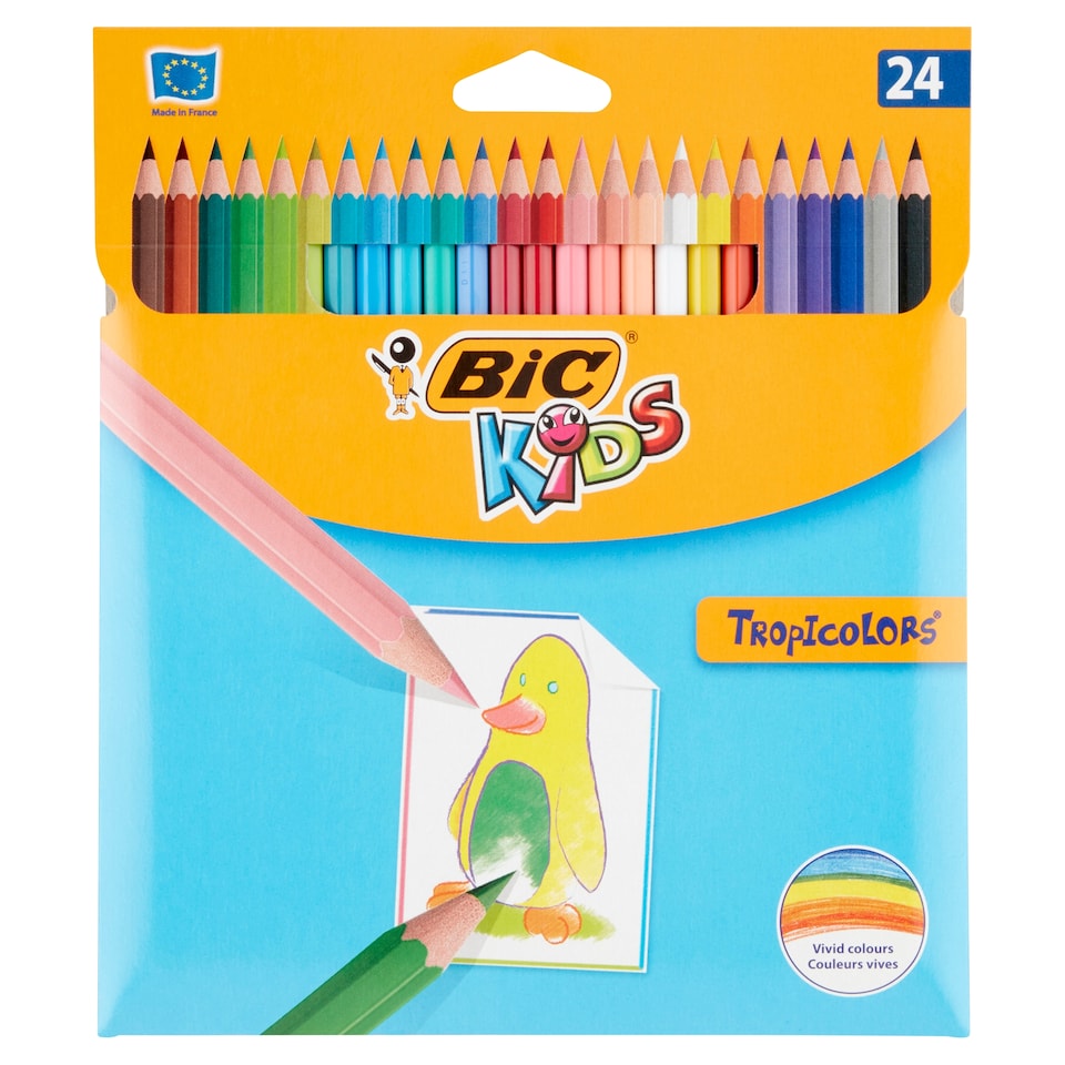 BIC Kids Tropicolors Colouring Pencils 24 pcs