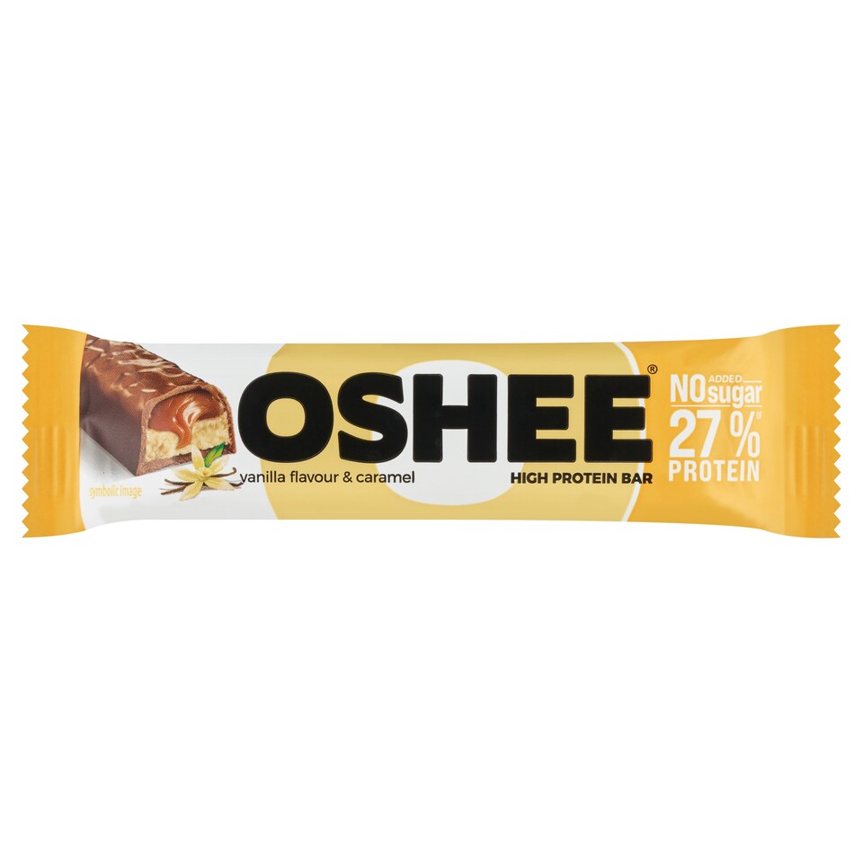 image 1 of Oshee Vanilla Flavour & Caramel High Protein Bar 49 g