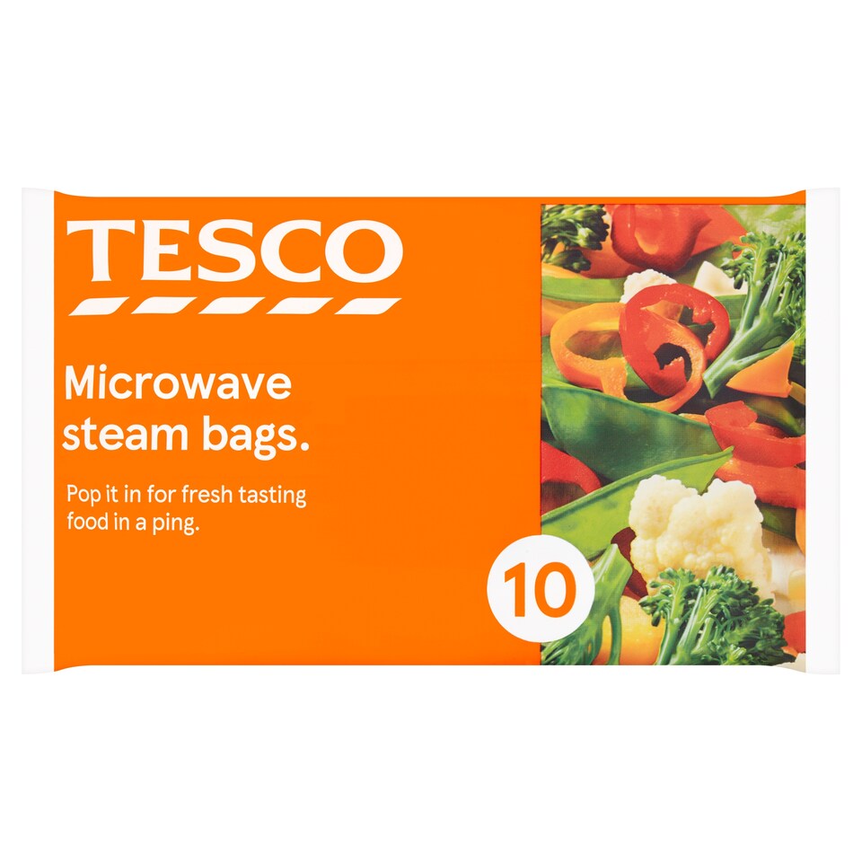 Tesco Microwave Steam Bag 10 Pack