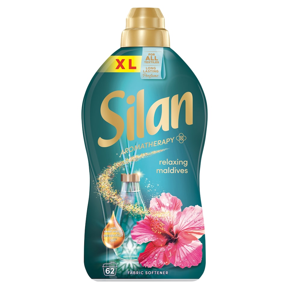 Silan Aromatherapy Relaxing Maldives textilöblítő koncentrátum 62 mosás 1364 ml