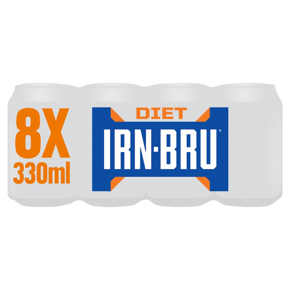 Irn-Bru Diet Soft Drink Multipack Cans 8x330ml
