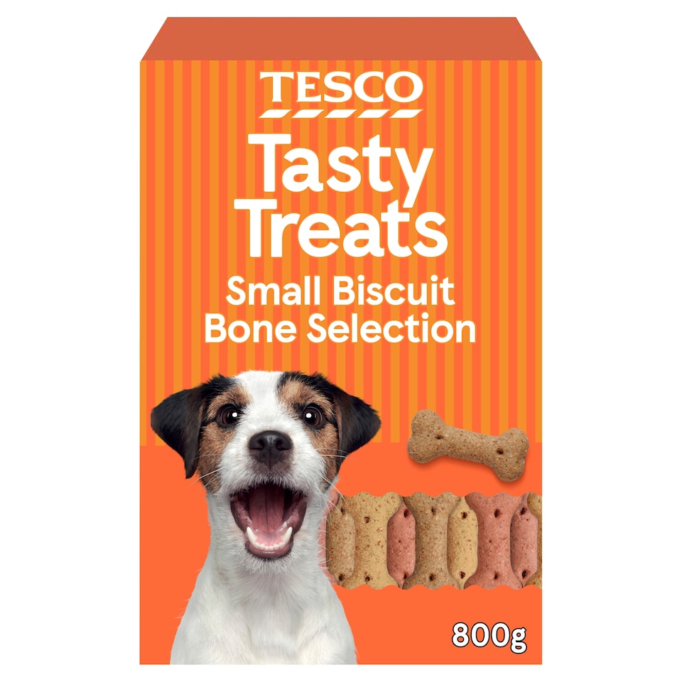 image 1 of Tesco Small Bite Biscuit Bone Selection 800