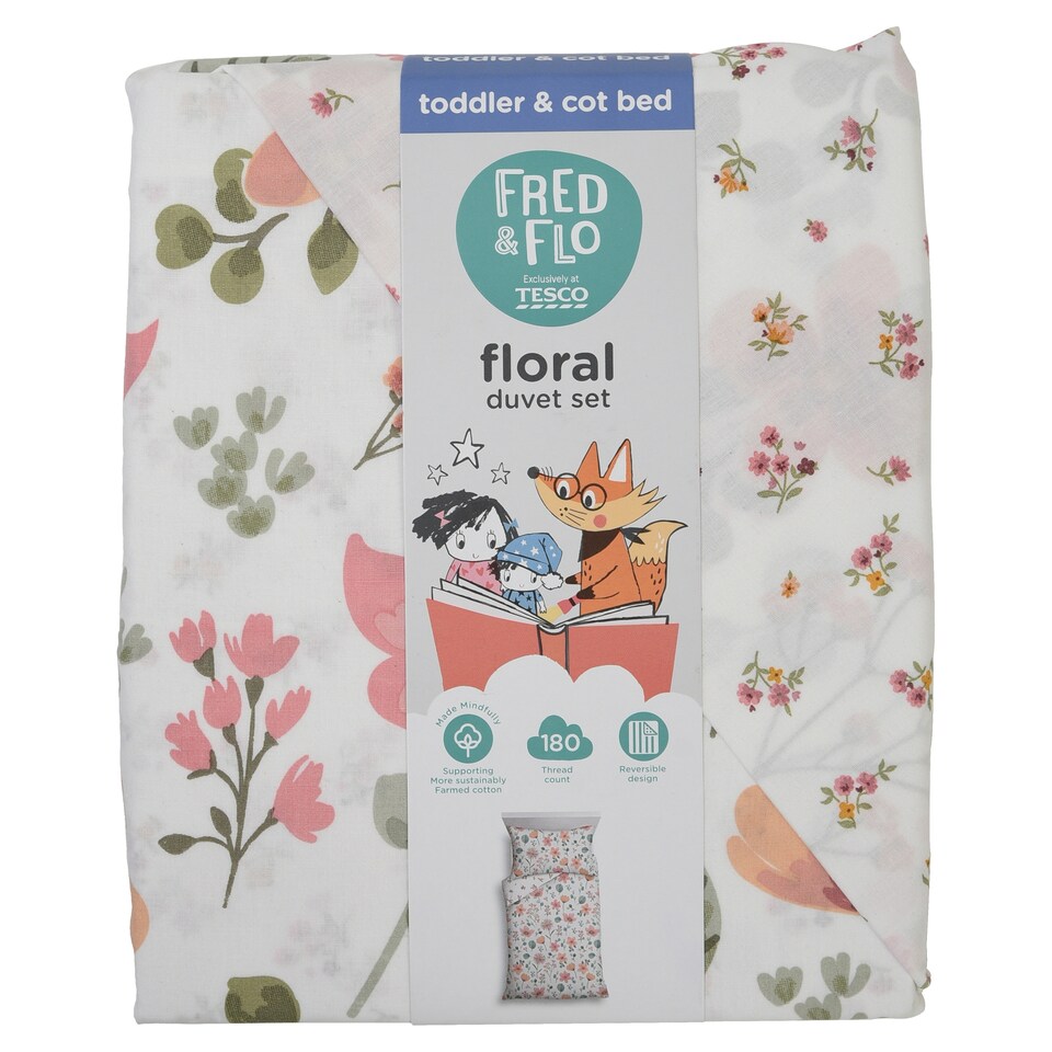 Fred & Flo Floral Toddler Bedding Set