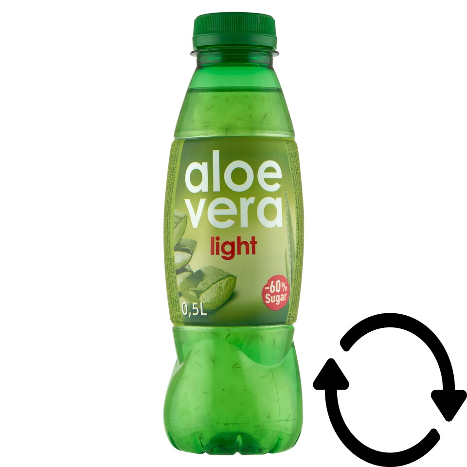 Aloe Vera Light energiaszegény, szénsavmentes üdítőital Aloe Vera darabokkal 0,5 l