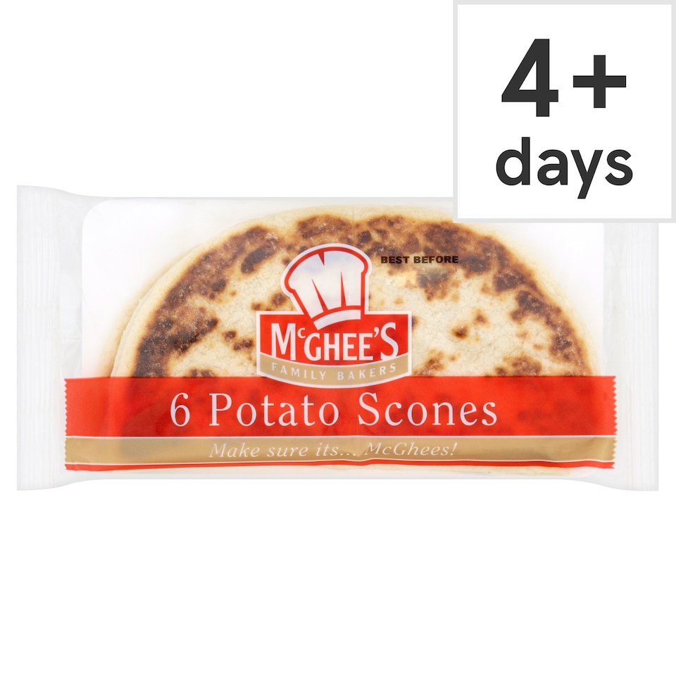 Mcghees Potato Scones 6 Pack Tesco Groceries