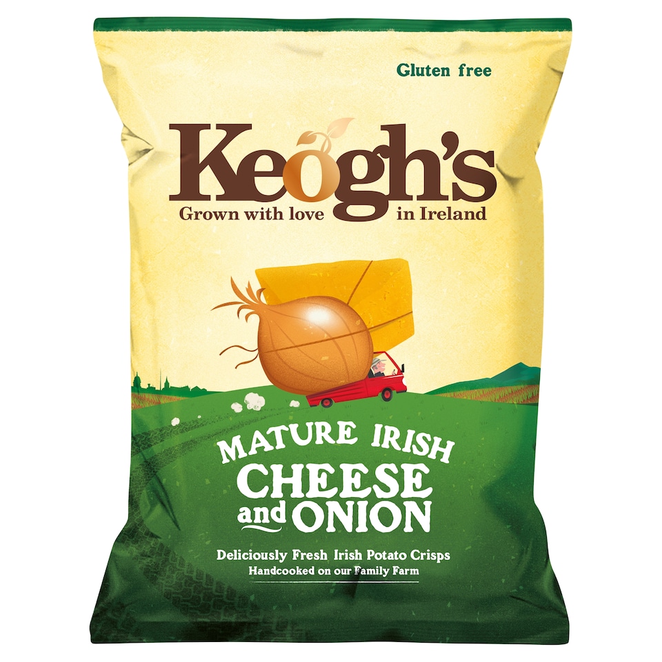 Keoghs Dubliner Irish Cheese & Onion Crisps125g