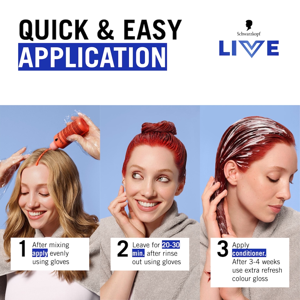 image 1 of Schwarzkopf LIVE Intense Colour 880 Tempting Chocolate Permanent Hair Dye