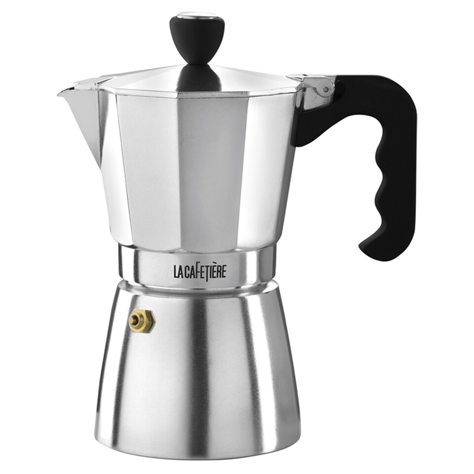 La Cafetiere Silver Stovetop Coffee Maker Large