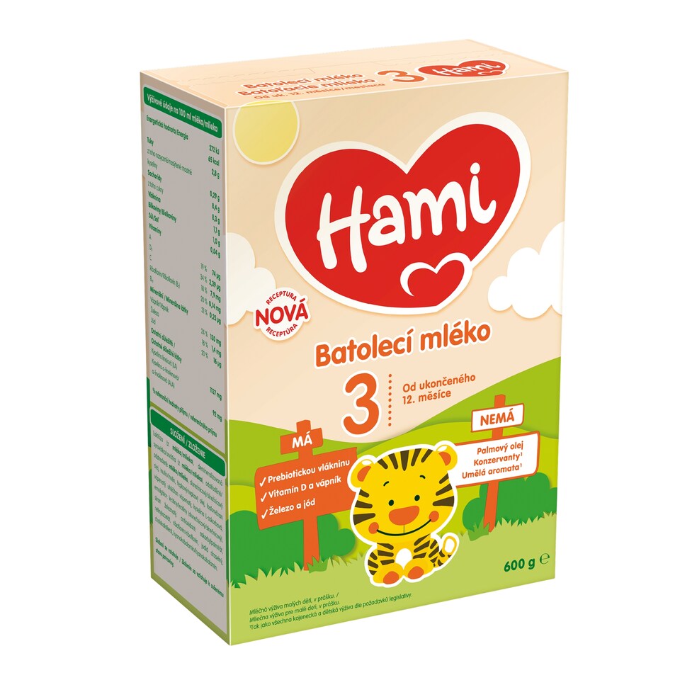 obrázok 1 z HAMI 3 batoľacie mlieko 600g