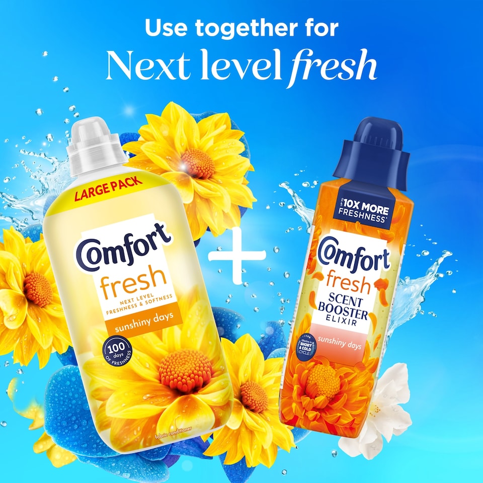 image 1 of Comfort Fresh Fabric Conditioner Sunshiny Days 52 Washes 1560ml