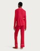 image 3 of F&F Ribbed Contrast Trim Pyjama Set in Red