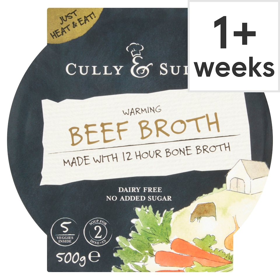 Cully And Sully Beef And Vegetable Broth 550G