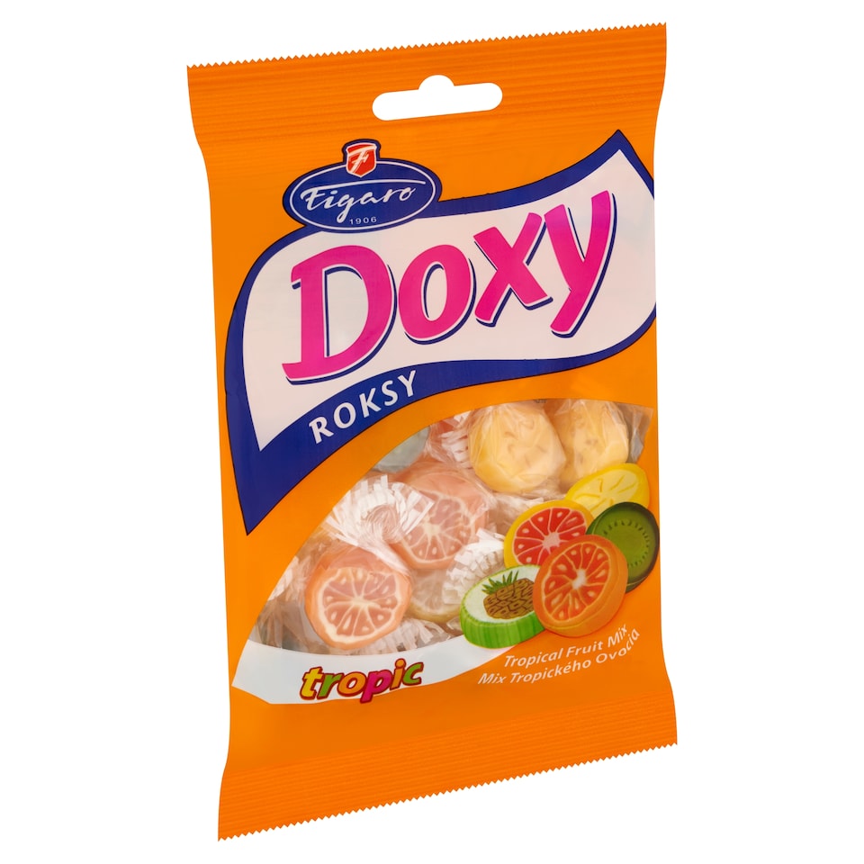 image 1 of Figaro Doxy Roksy Tropic Candies with Fruit Flavours 90 g