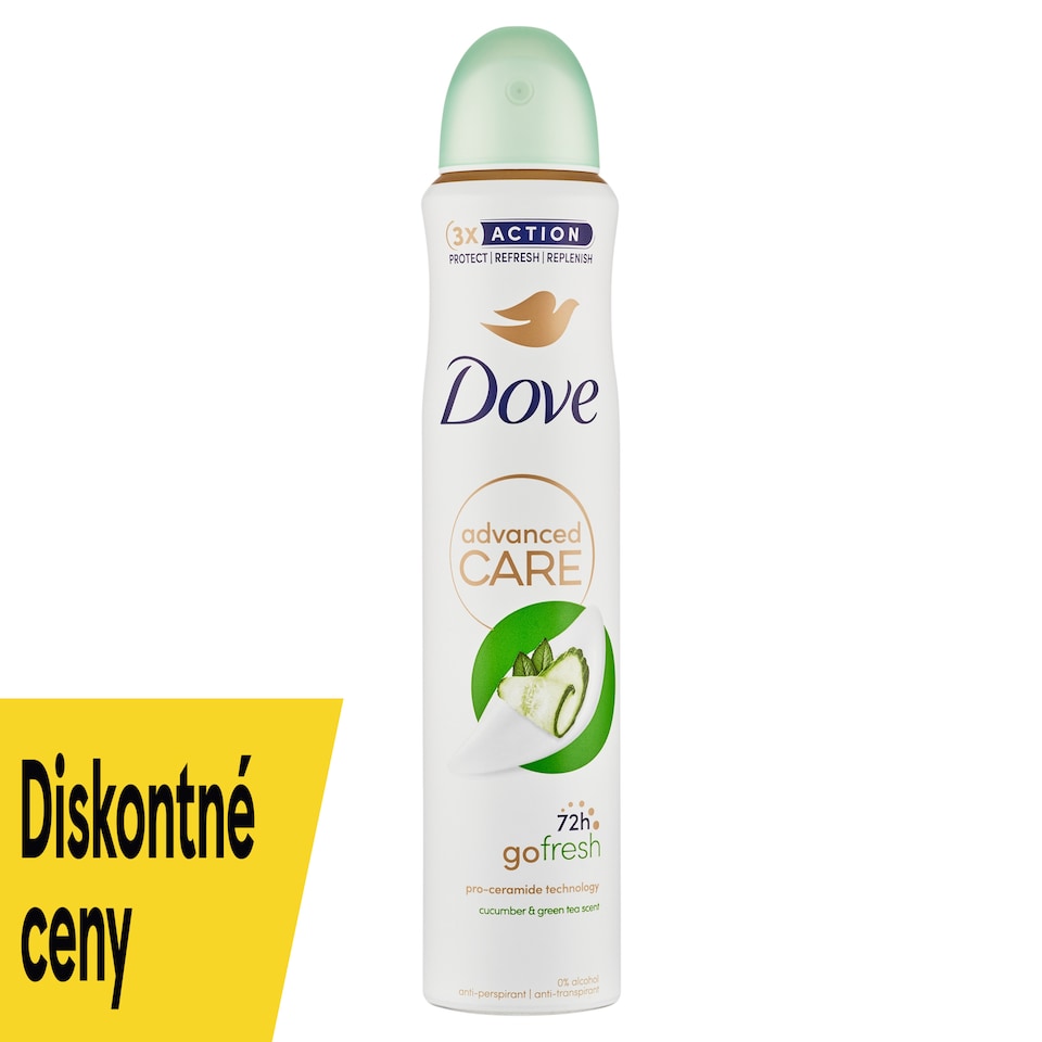 obrázok 1 z Dove Advanced Care Cucumber&Green Tea Antiperspirant sprej 200 ml