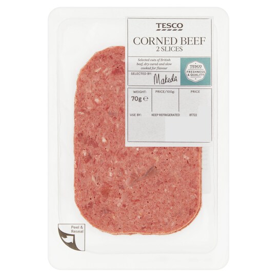 image 1 of Tesco Deli Corned Beef 70G