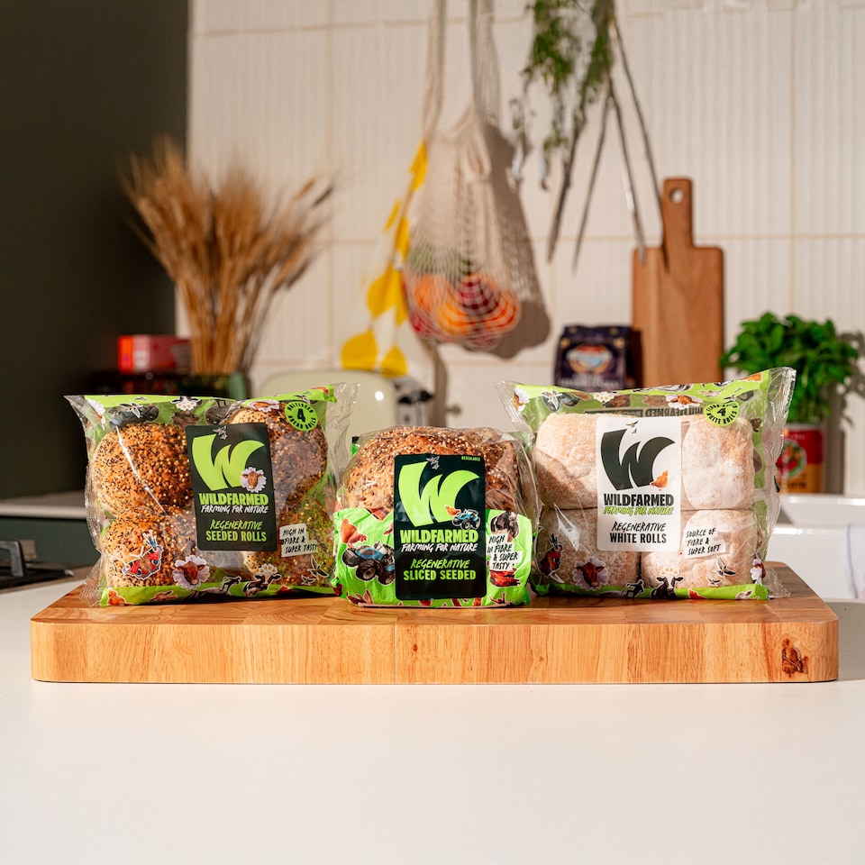 image 1 of Wildfarmed 4 White Bread Rolls 276g