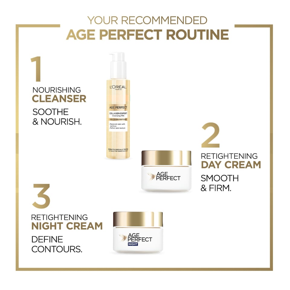 image 1 of L'Oreal Paris Age Perfect Collagen Nourishing Cleansing Cream 150ml