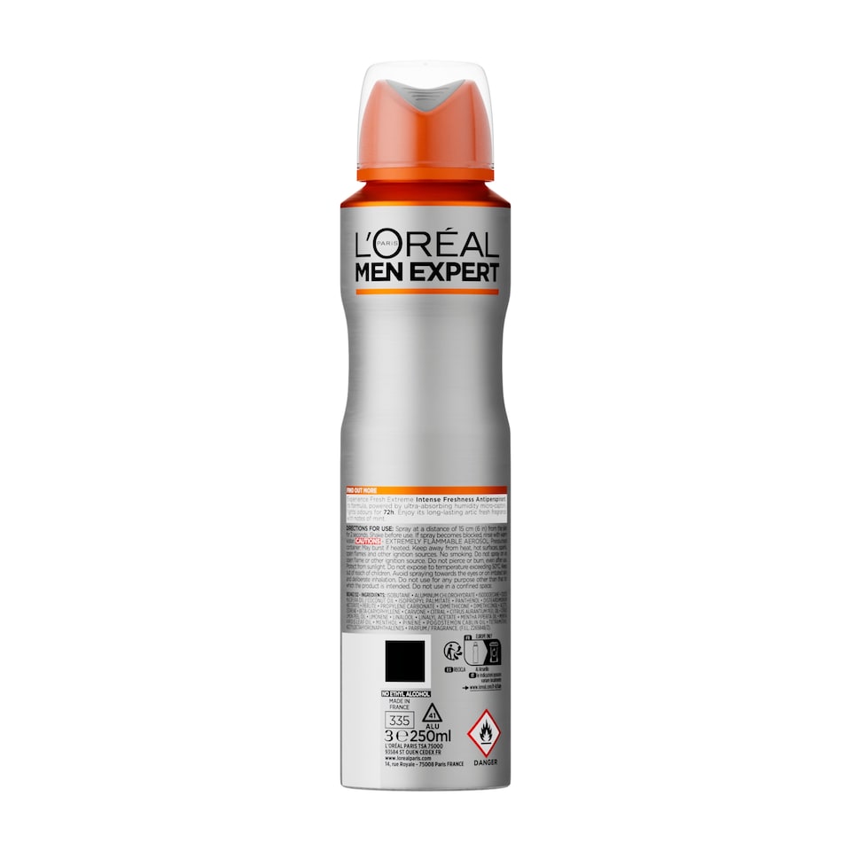 image 1 of L'Oreal Men Expert Carbon Protect Antiperspirant Spray Deodorant XXL 300ml