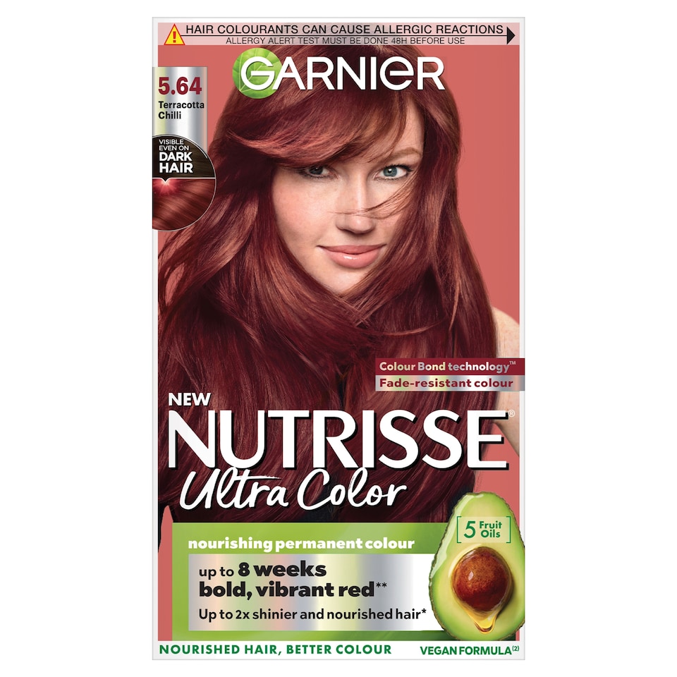 image 1 of Garnier Nutrisse Ultra Colour 5.64 Terracota Chili Permanent Hair Dye