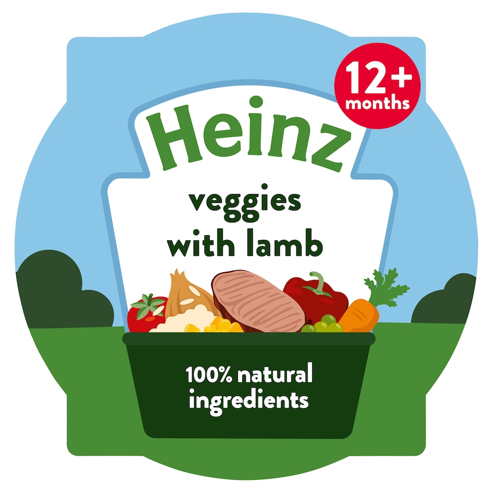 image 1 of Heinz Veggies with Lamb Baby Food Tray 200g
