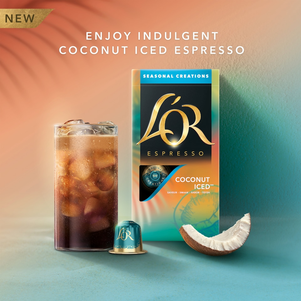 image 1 of  L'or Espresso roasted ground coffee with coconut flavour 10 capsules 52 g