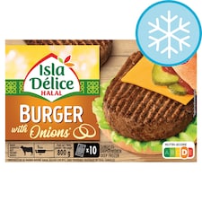 Isla Delice Halal Burger with Onions 800g