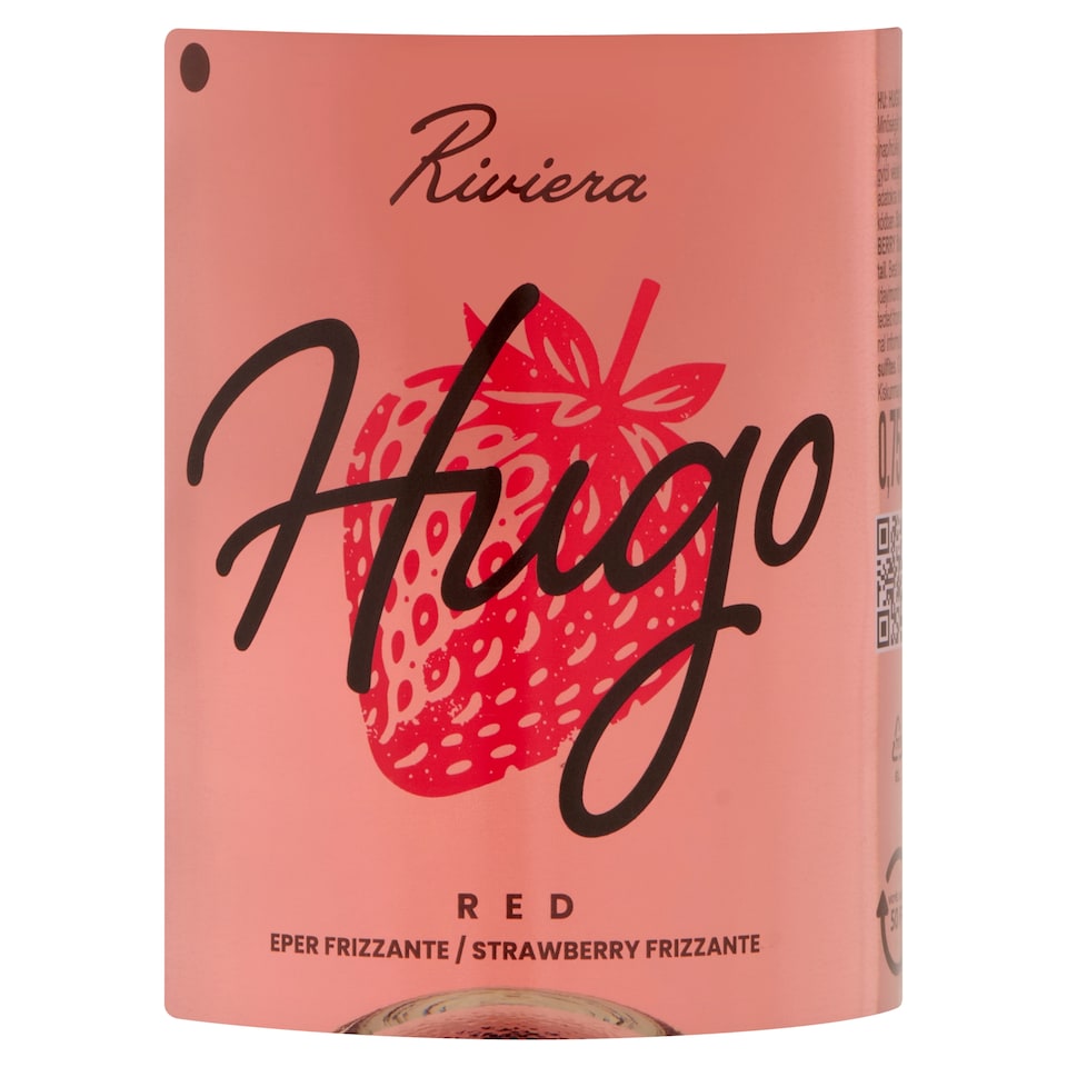 Hugo Riviera Frizzante eper ízű szénsavas boralapú koktél 7% 0,75 l  1. kép