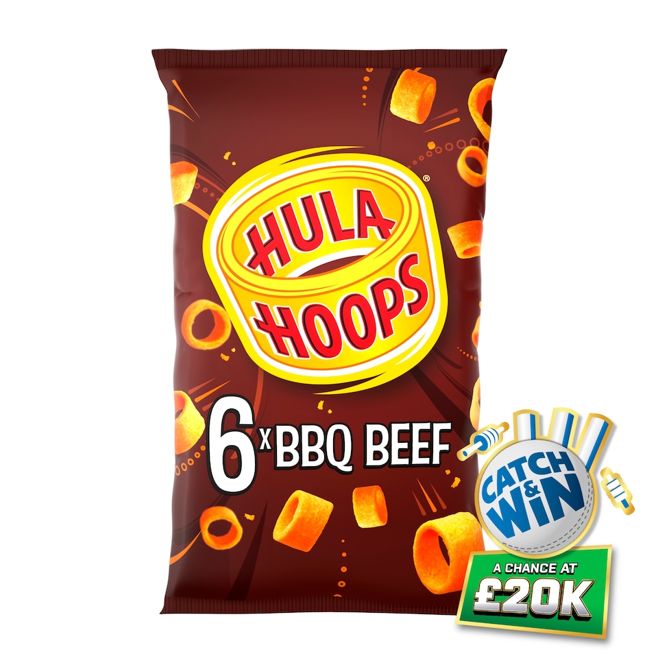 image 1 of Hula Hoops BBQ Beef Multipack Crisps 6x24g