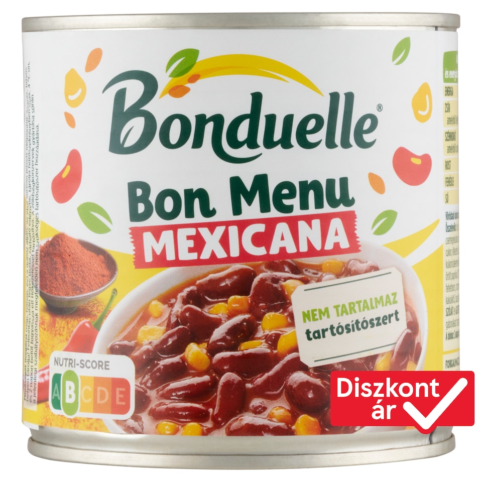 Bonduelle Bon Menu Mexicana vörösbab kukoricával, enyhe mexikói mártásban 430 g  1. kép