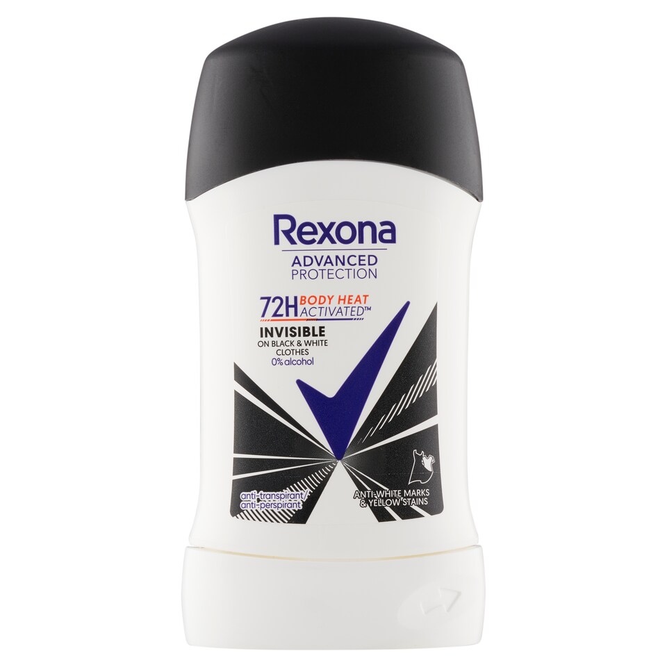 obrázok 1 z Rexona Advanced Protection Invisible black&white Tuhý antiperspirant 50 ml