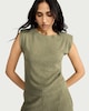 image 1 of F&F Textured Sleeveless Co-ord Top in Olive