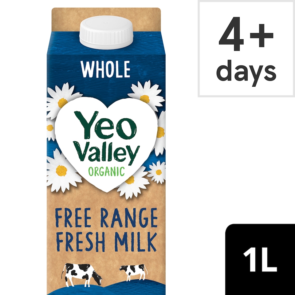 image 1 of Yeo Valley Organic Free Range Whole Milk 1L