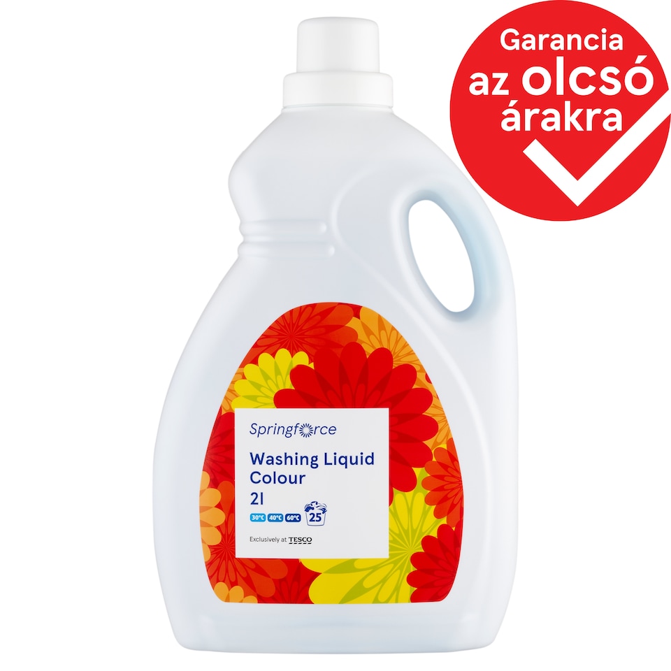 Springforce Liquid Detergent for Colored Clothes 25 Washes 2 l